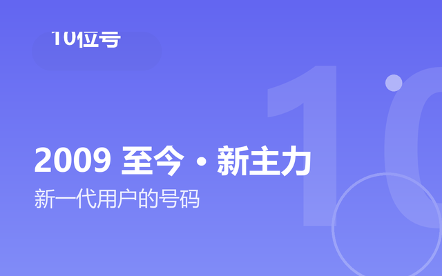 10位QQ号段：2009至今新主力