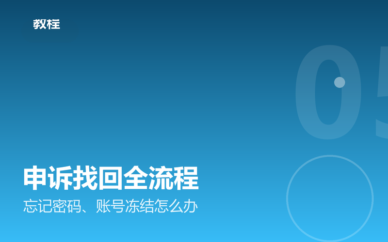 文章配图：申诉找回全流程，忘记密码账号冻结